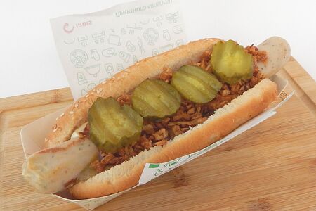 Хот-дог Датский с сосиской из индейки