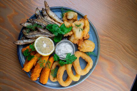 Сет горячих рыбных закусок