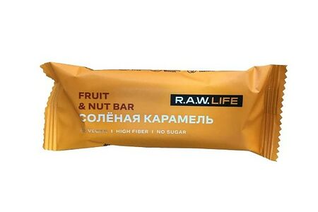 Батончик Rawlife солёная карамель
