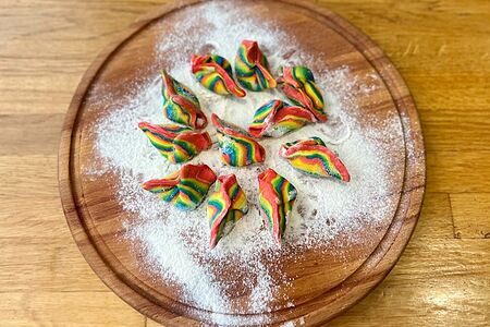 Детские цветные пельмени