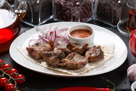 Шашлык из cвинoй шеи