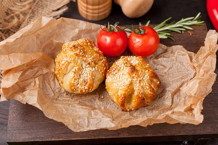 Хинкали из слоеного теста