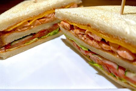 Сэндвич с лососем