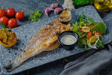 Сибас на углях