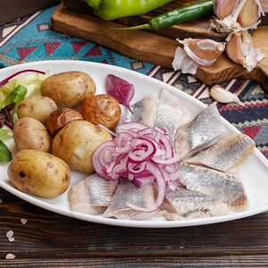 Сельдь с картошкой