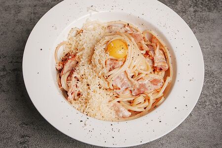 Паста с беконом