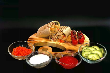 Шаурма острая из свинины