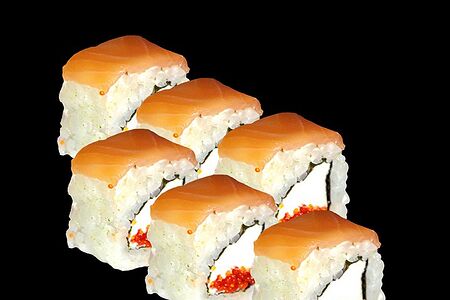 Ролл Филадельфия лайт с тобико