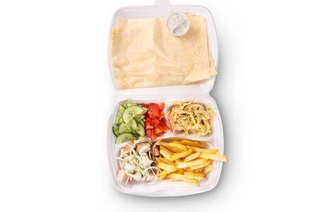 На тарелке шаурма