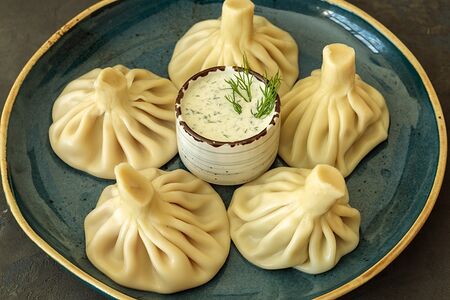 Хинкали с клубникой