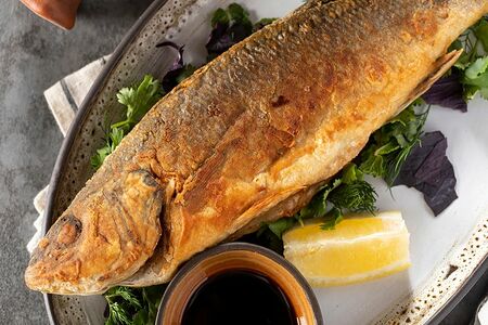 Рыба Сибас жареная