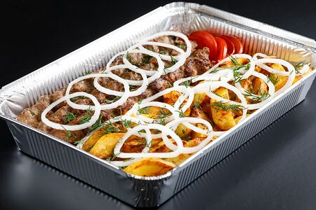 Люля-кебаб с картошкой