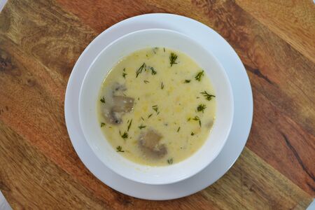 Грибной суп-пюре со сливками