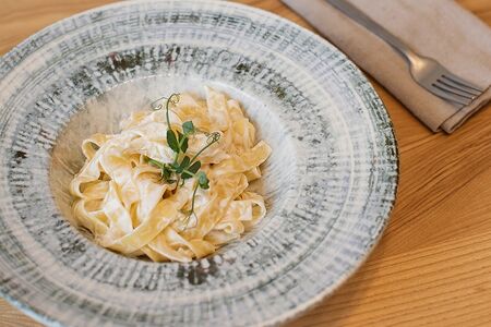 Детская паста со сливками и сыром