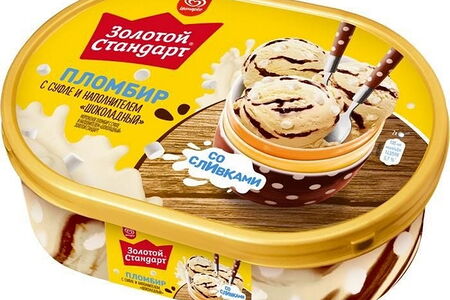 Золотой Стандарт Пломбир Суфле Шоколадный