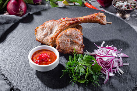 Шашлык из телячьей корейки