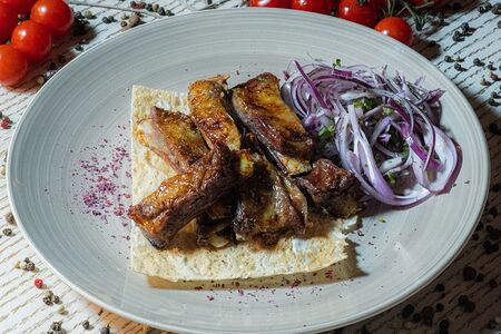 Бараньи семечки на мангале