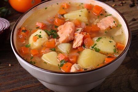 Уха из семги