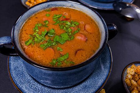 Мексиканский суп с колбасками