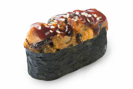 Запеченные суши с мидиями