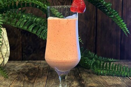 Милкшейк клубничный собственного приготовления