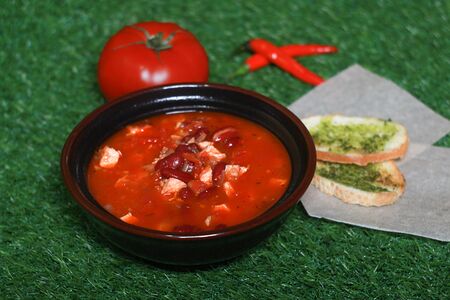 Мексиканский суп Чили кон карне