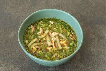 Окрошка вегетарианская на квасе