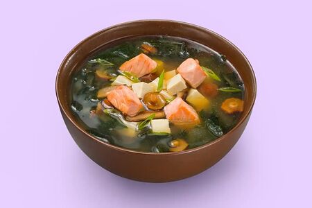 Мисо суп с лососем