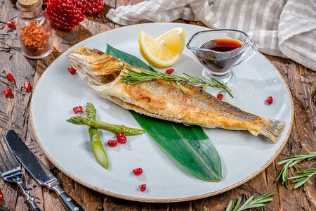 Шашлык из сибаса