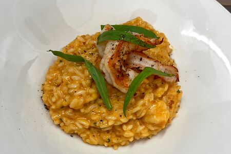 Ризотто с креветками и эстрагоном