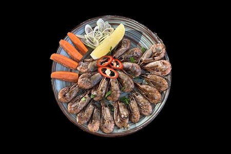 Креветки жареные