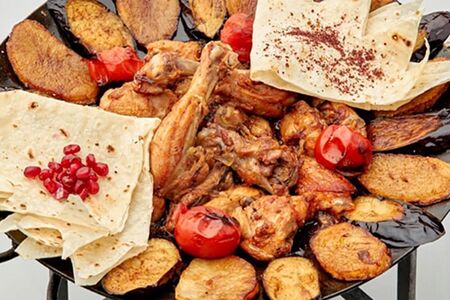 Садж из курицы с овощами