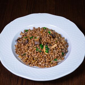Гречневая каша с шампиньонами