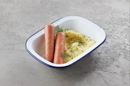 Пюре с сосисками