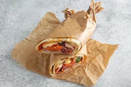 Шашлык-ролл со свининой