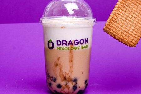 Чай Улун с молоком, печеньем и тапиокой