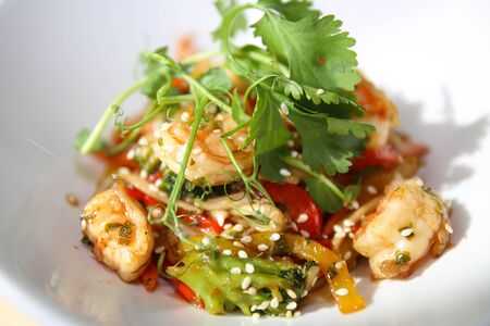 Удон с креветкой