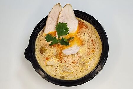 Том ям с копчёным цыплёнком