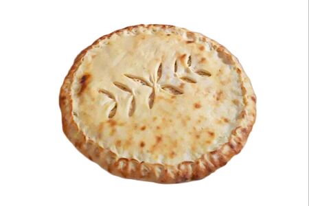 Осетинский пирог с курицей и шпинатом