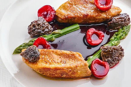 Эскалоп из фуа-гра с инжиром