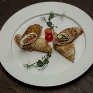 Блинчики с сёмгой