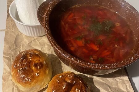 Борщ по-домашнему