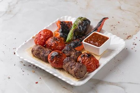 Томат кебаб с бараниной