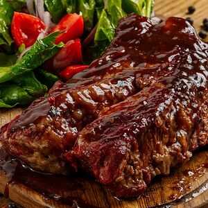 Говядина с соусом ткемали