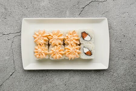 Ролл Лава с лососем