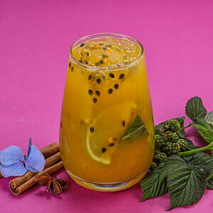 Коктейль Мохито-маракуйя безалкогольный