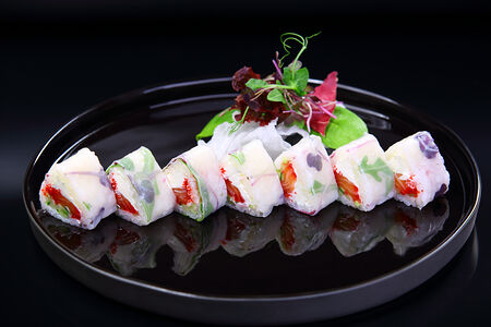 Ролл № 8 Лосось гравлакс, сливочный сыр