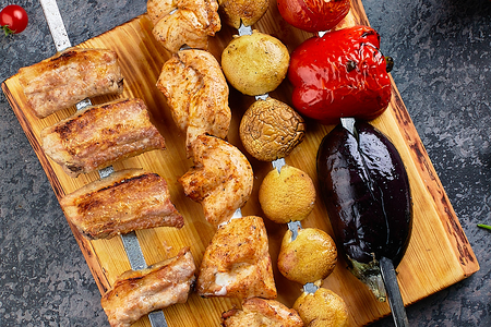 Овощи на углях