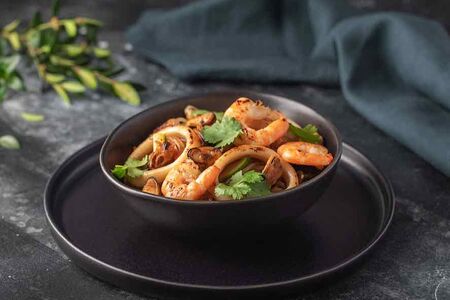 Фунчоза с морепродуктами