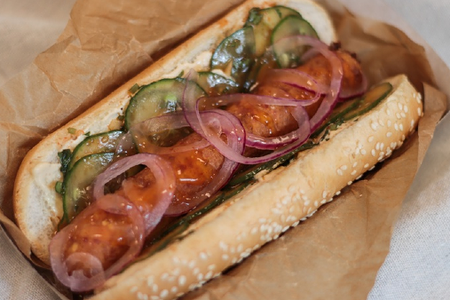 Вег-дог Азия острый